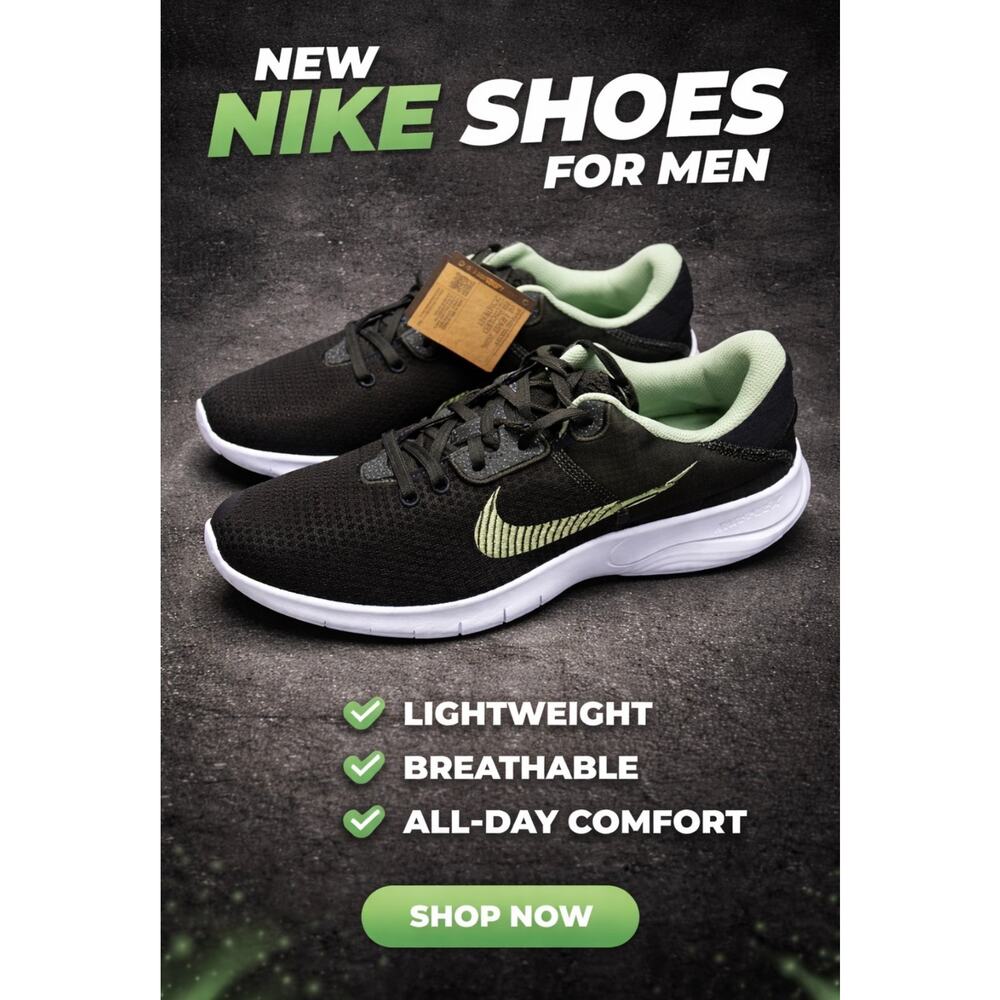 Nike Flex Experience Run 11 NN DD9284-300 Men's Running Shoes Sequoia Green Sz 9